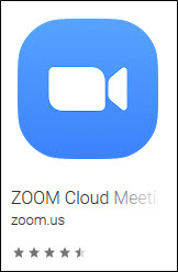 The Zoom App is available in the App Store or from Google Play.